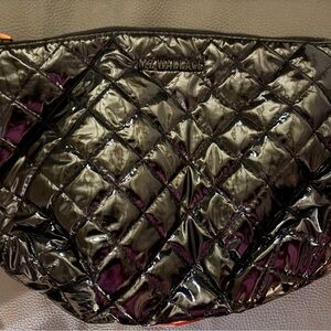 MZ Wallace Black Quilted Cosmetic Bag
